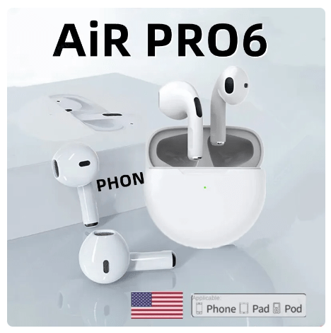 Auriculares inalámbricos con Bluetooth Air Pro 6 TWS
