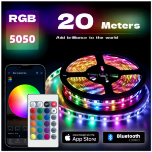 Tira de luces LED RGB, 20 Metros