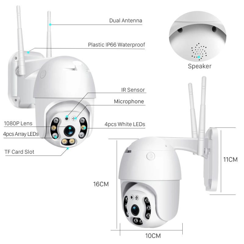 Cámara de seguridad Smart Wifi S-H8 - Imagen 2